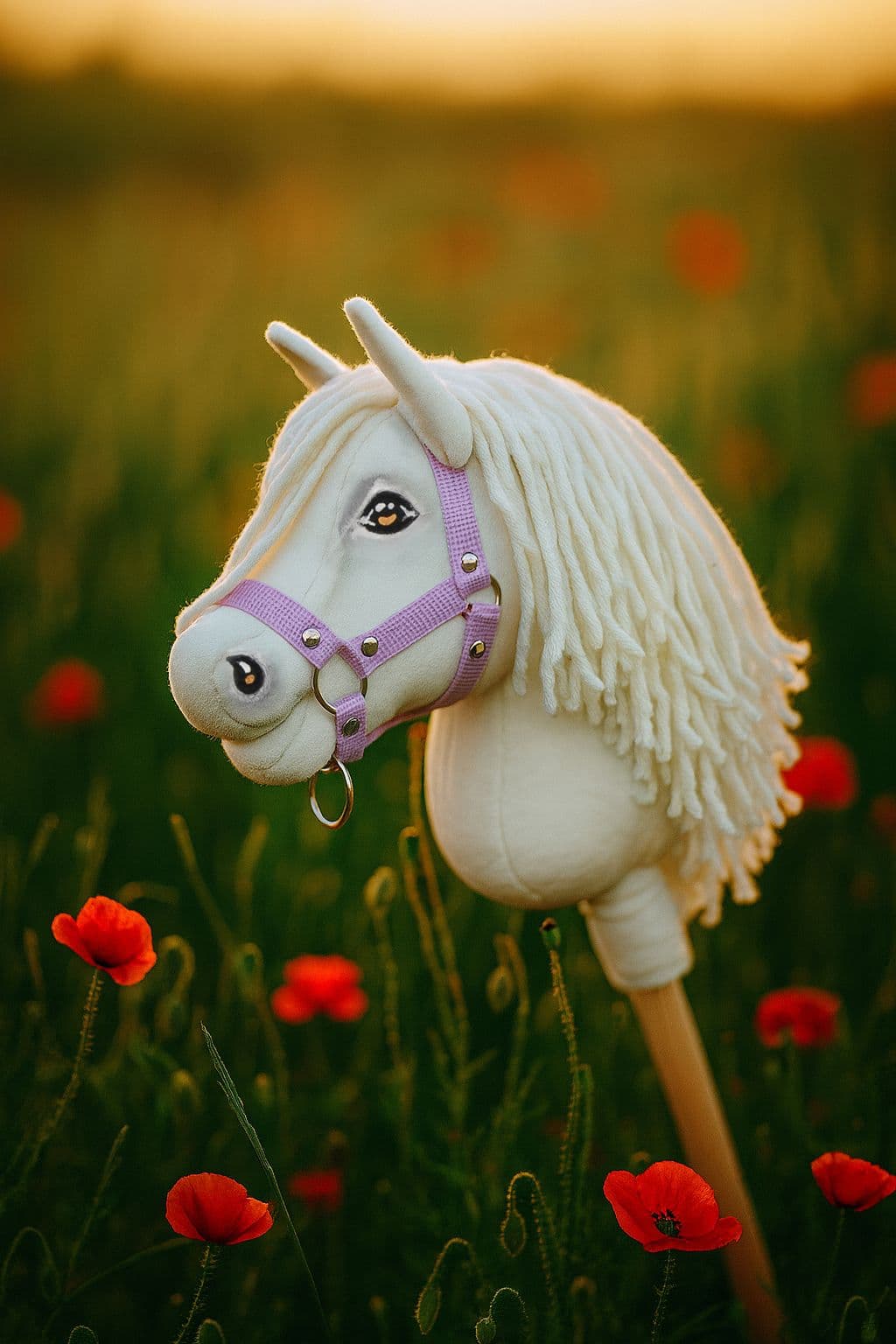 Hobby Horse кон на пръчка Super Hobby Horse Premium A5 - Бял