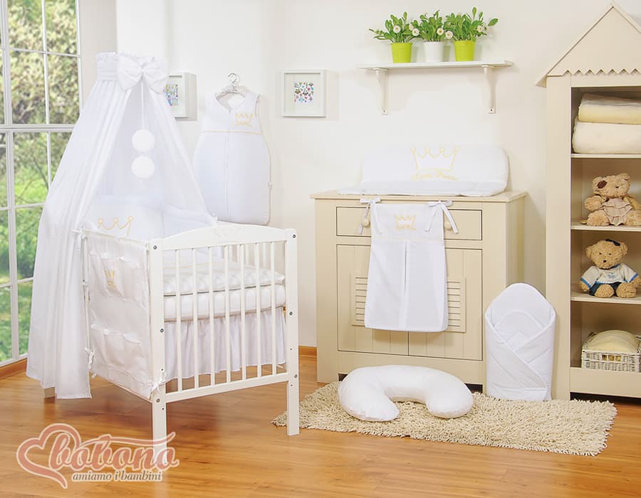 Cotton Cot Canopy 160x250 cm Little Prince/Princess