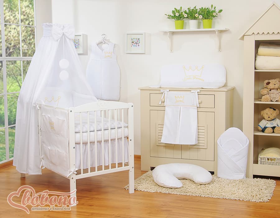 Cotton Cot Canopy 160x250 cm Little Prince/Princess