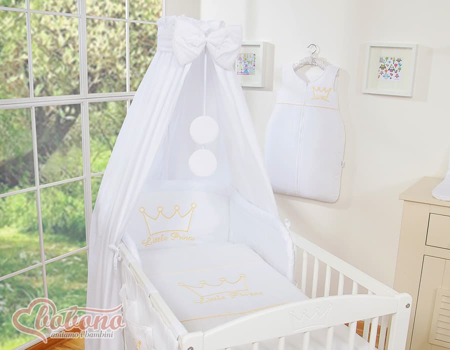 Cotton Cot Canopy 160x250 cm Little Prince/Princess