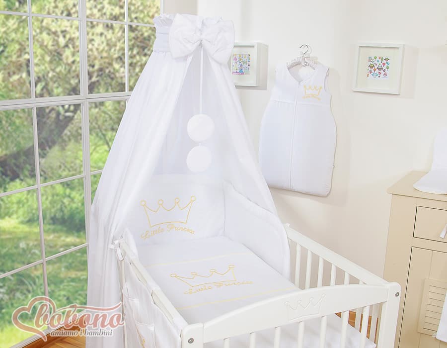 Cotton Cot Canopy 160x250 cm Little Prince/Princess