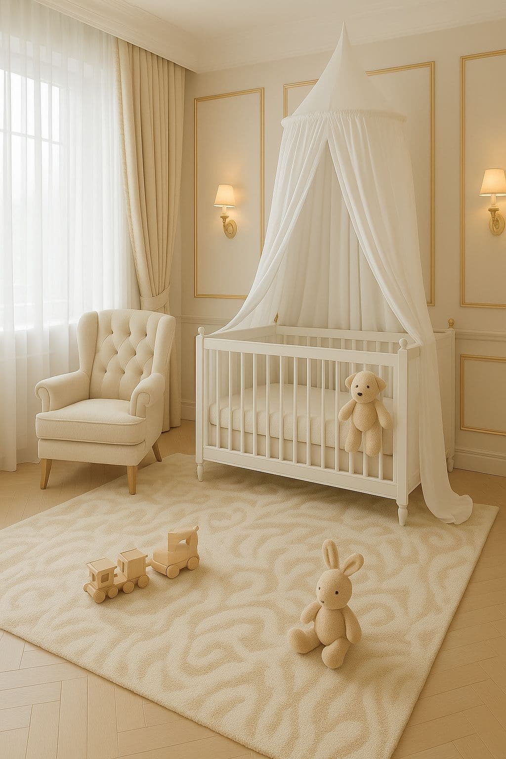 Hanging Cotton Play Canopy for Kids' Room 260 cm